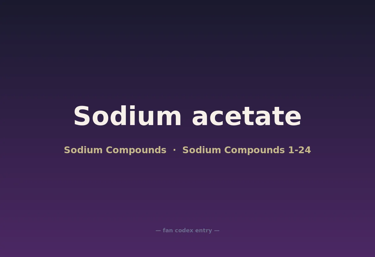 Sodium acetate