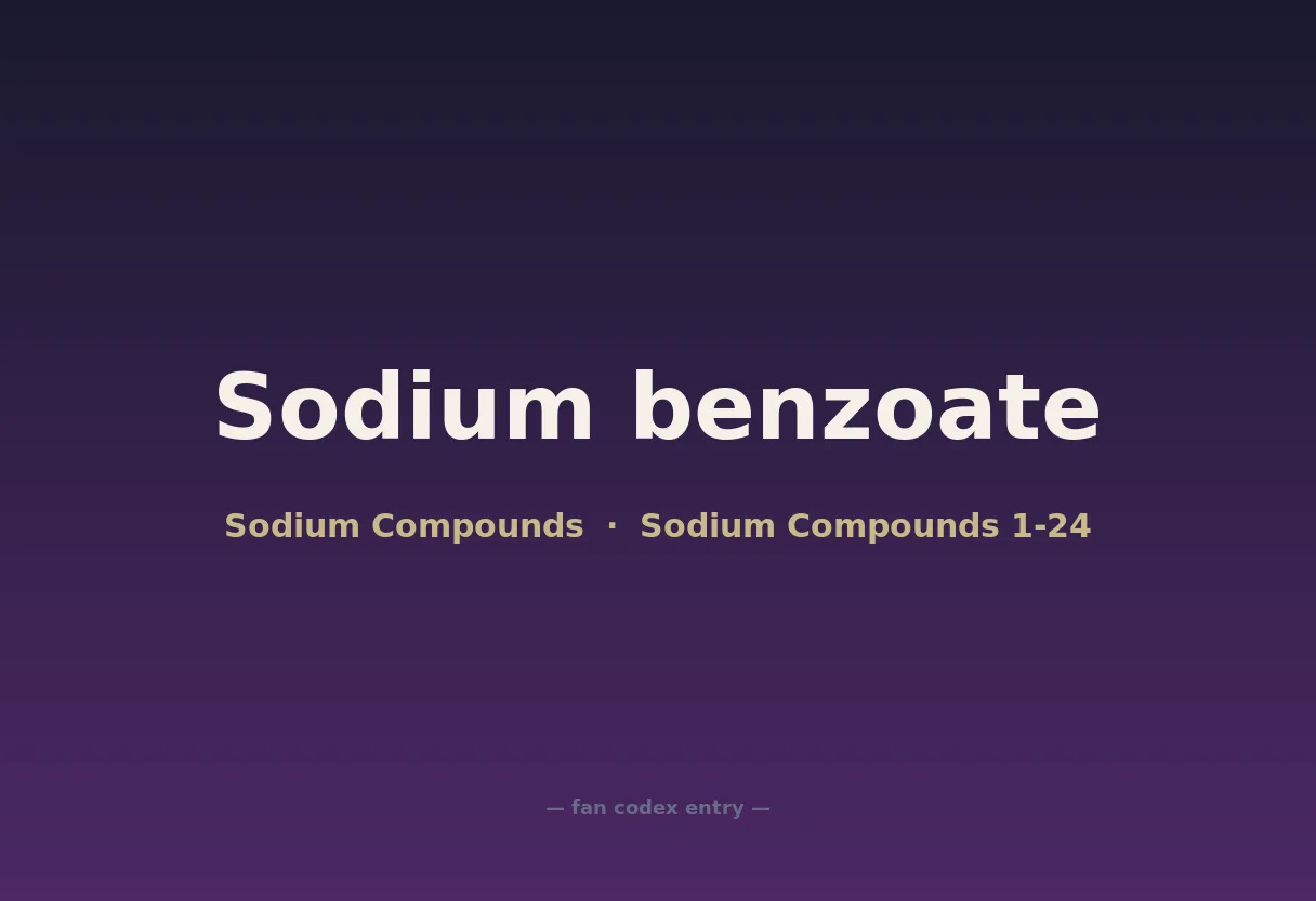 Sodium benzoate