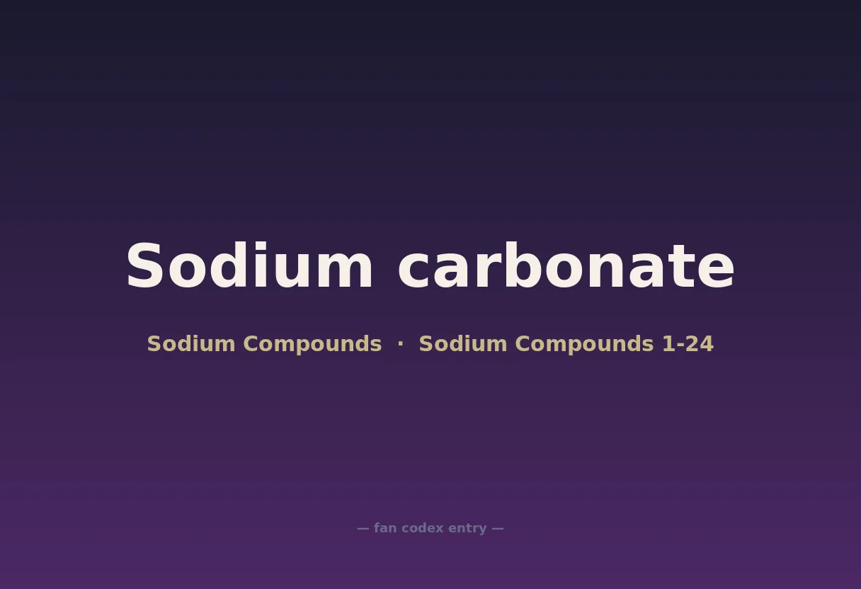 Sodium carbonate